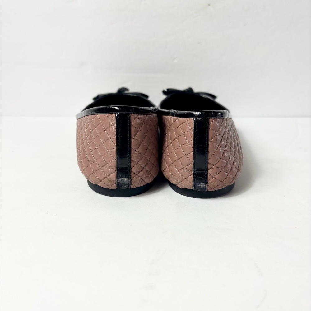 Michael kors Elegant Brown Quilted Ballet Flats - Picture 4 of 9
